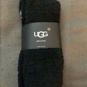 Brand new mens black fuzzy socks